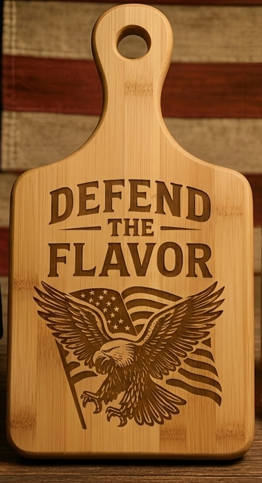 Defend the Flavor Cutting  Board (Bamboo)