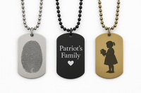 Engraved Dog Tag Necklace
